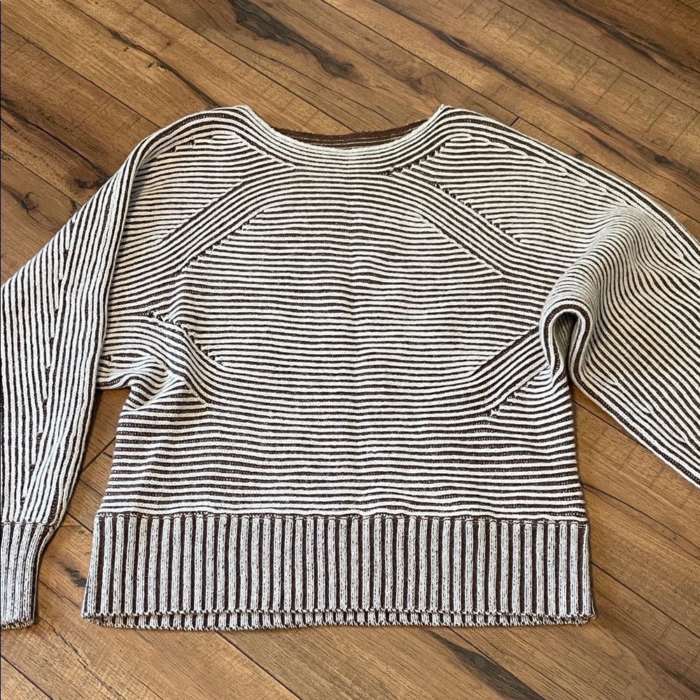 Striped Brown Women's Sweater